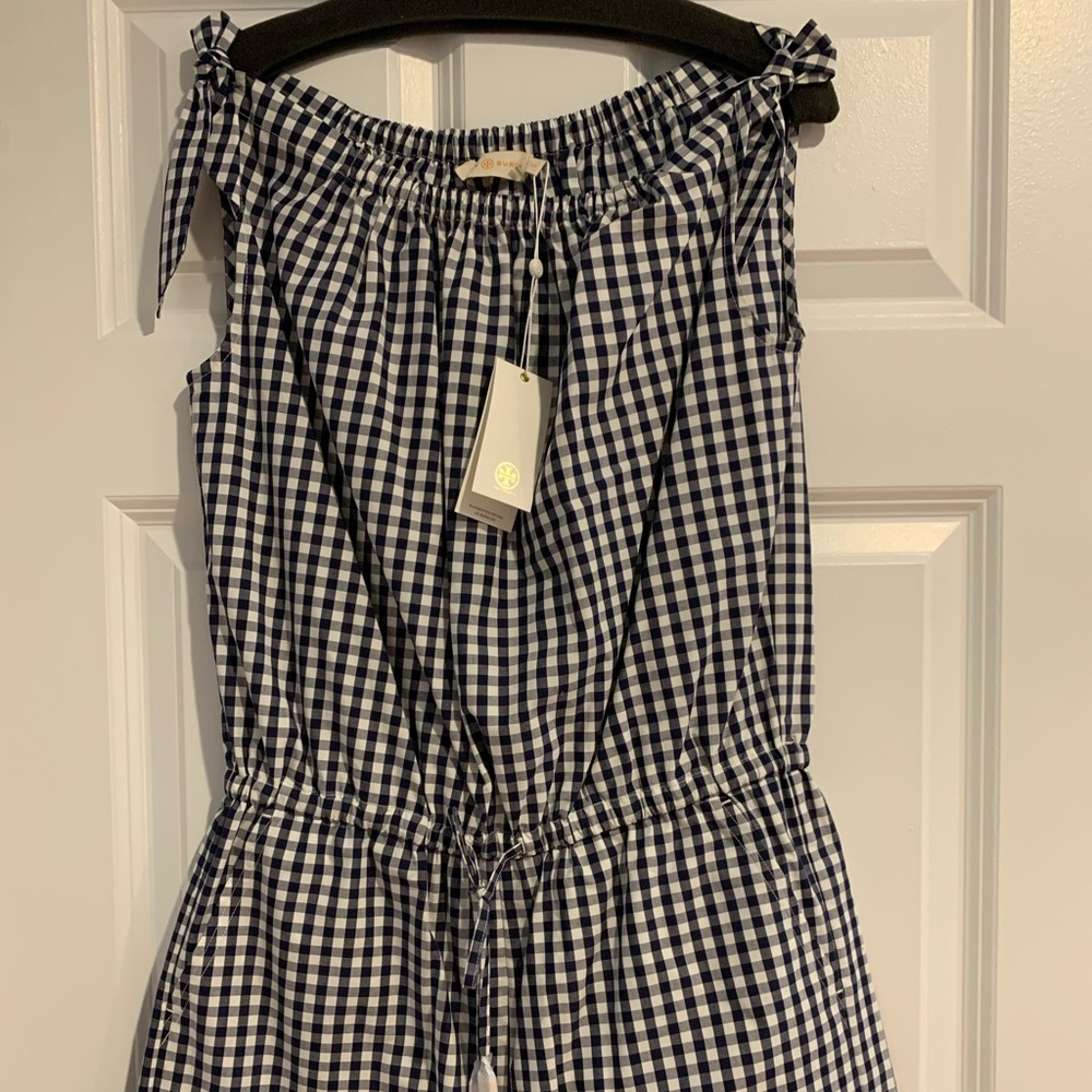 Tory Burch Gingham Romper